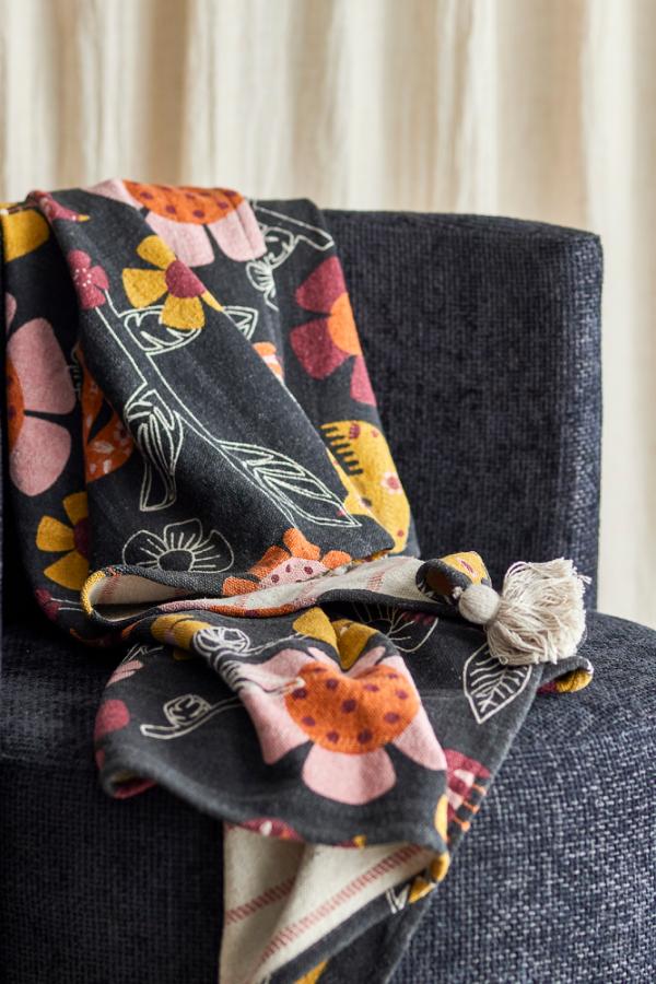 **COMING SOON** Bloomingville Recycled Cotton Vivielle Throw | Multi