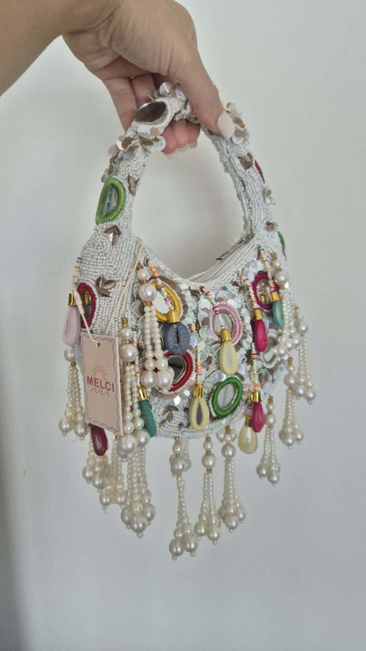 White Xmas | Embellished Bag