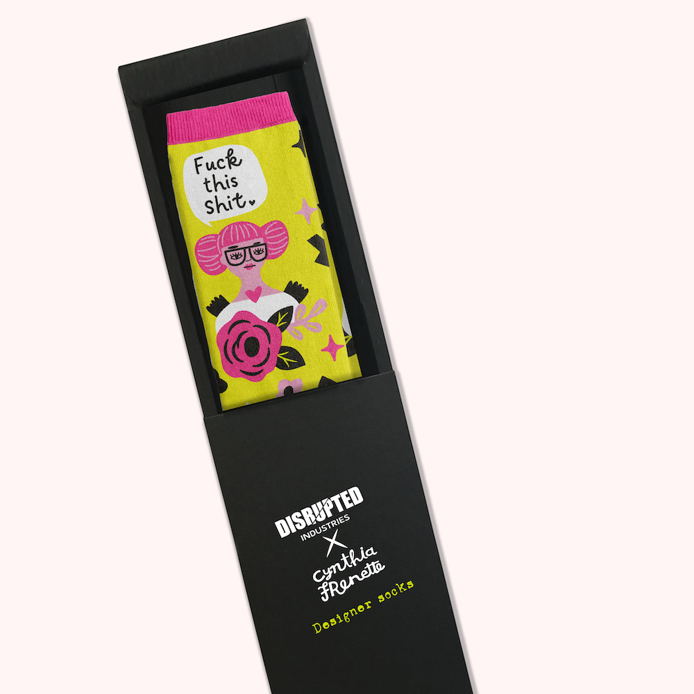 **COMING SOON** Fuck This Shit | Grumpy Angel Socks