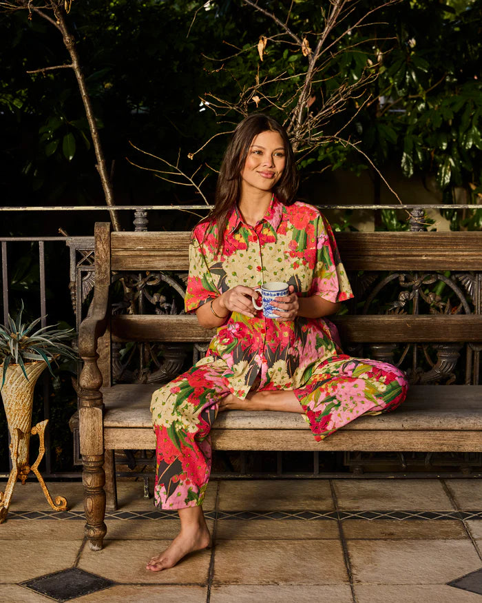 *LANDING SOON* Short Sleeve Shirt and Pant Pyjama Set | Australian Bush Blossom
