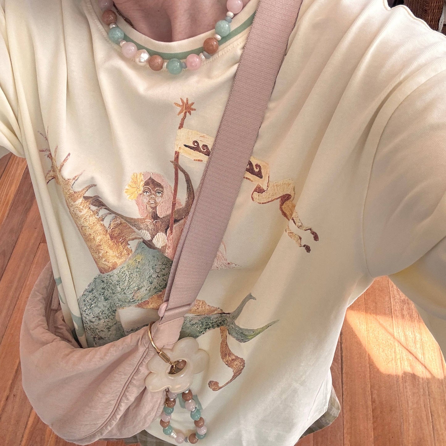 Peace Stone Necklace | Silver