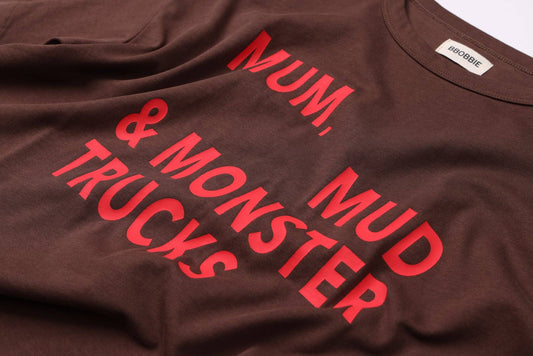 **COMING SOON** MMM TEE in BROWN/RED