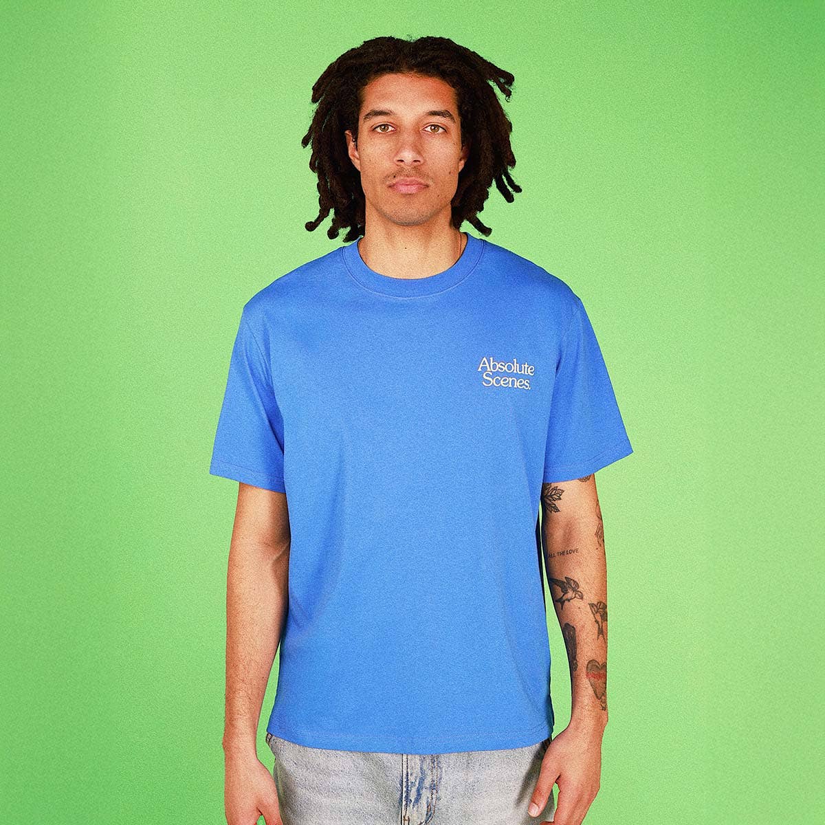 Absolute Scenes Slang Tee In Blue