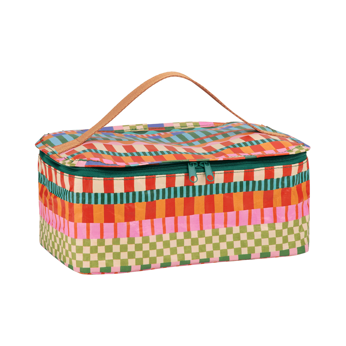 Toiletry Stash Bag Blocks and Stripe
