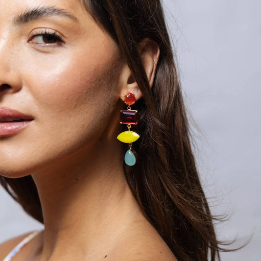 Statement Gem Earring | Multi