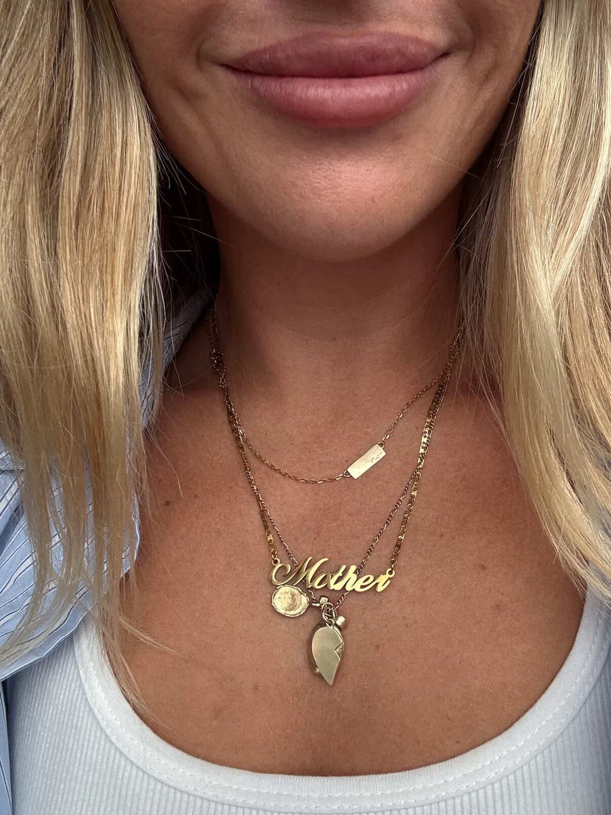 Mother Necklace 18k Gold Plated