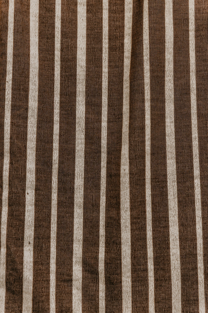 Gabbi Striped Mid-Waist Cord Pants