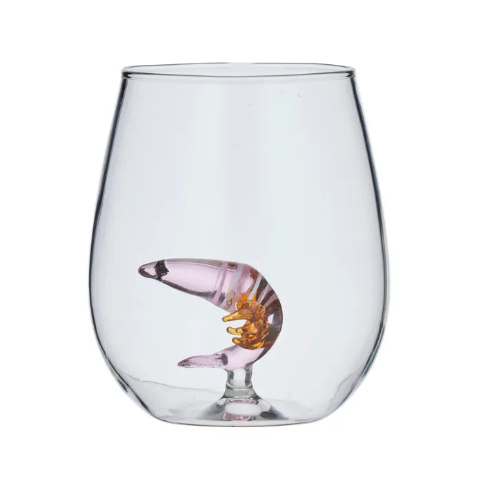 Shack Glass Tumbler 8.5x10cm | Shrimp/Prawn