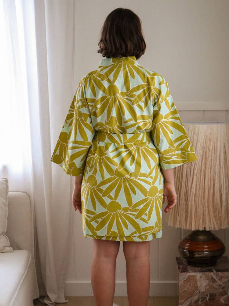Margarita Short Robe | Mint