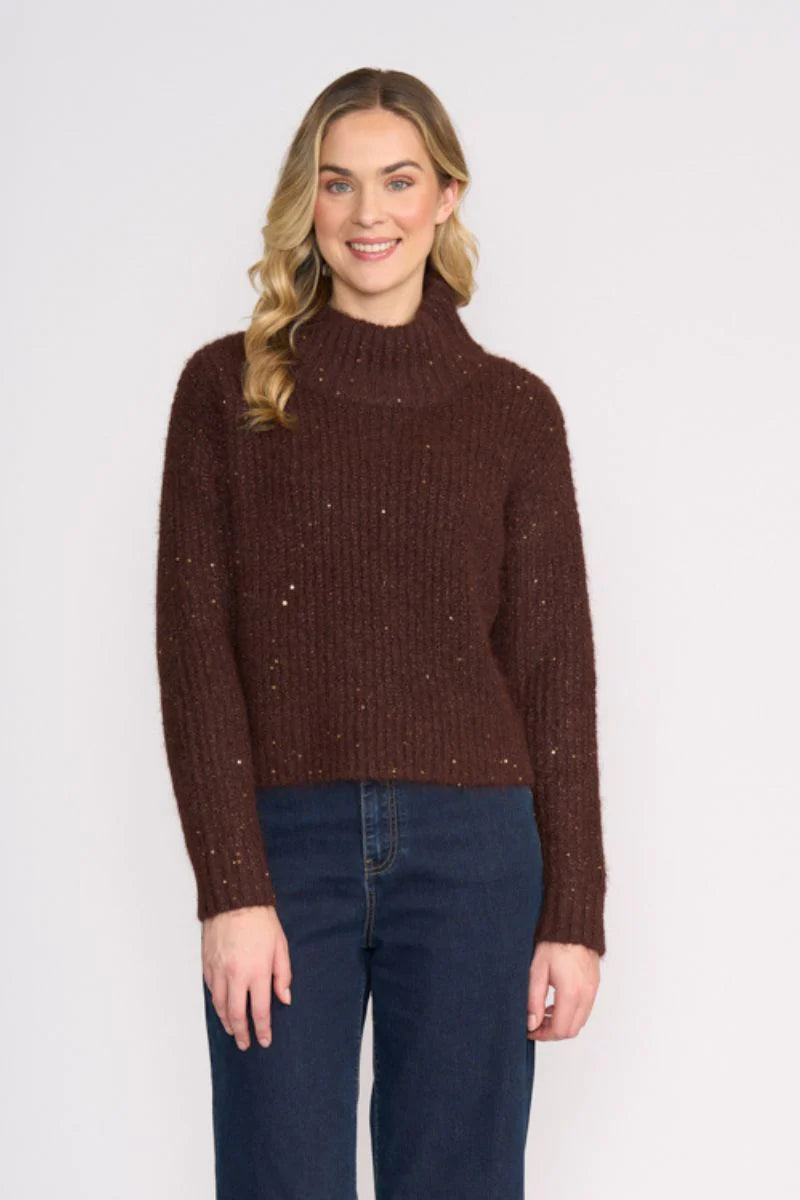 Glow Getter Sweater | Coffee