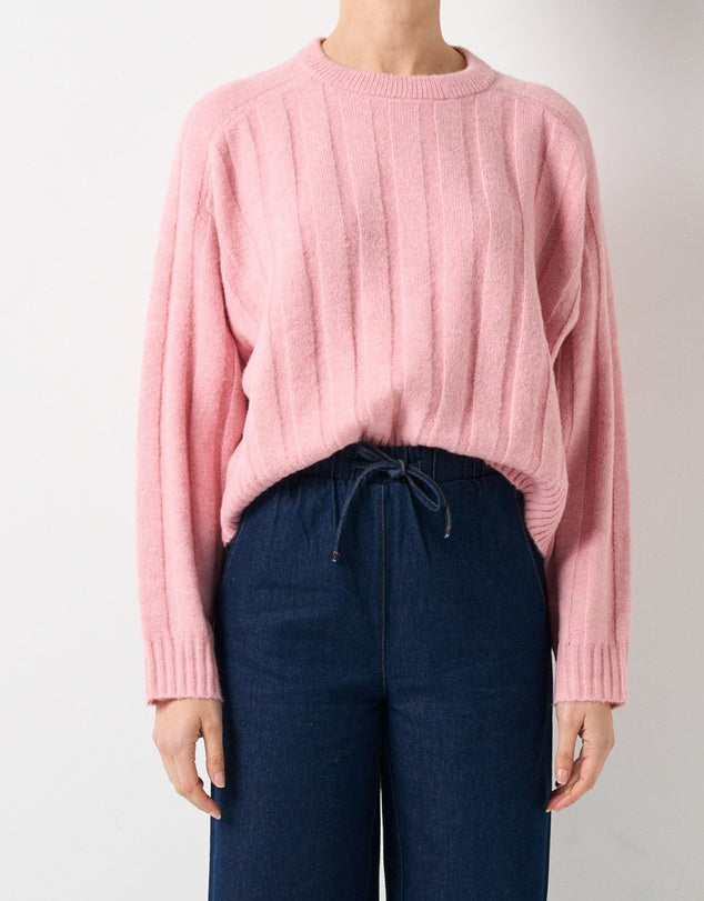 Seville Rib Jumper | Pink