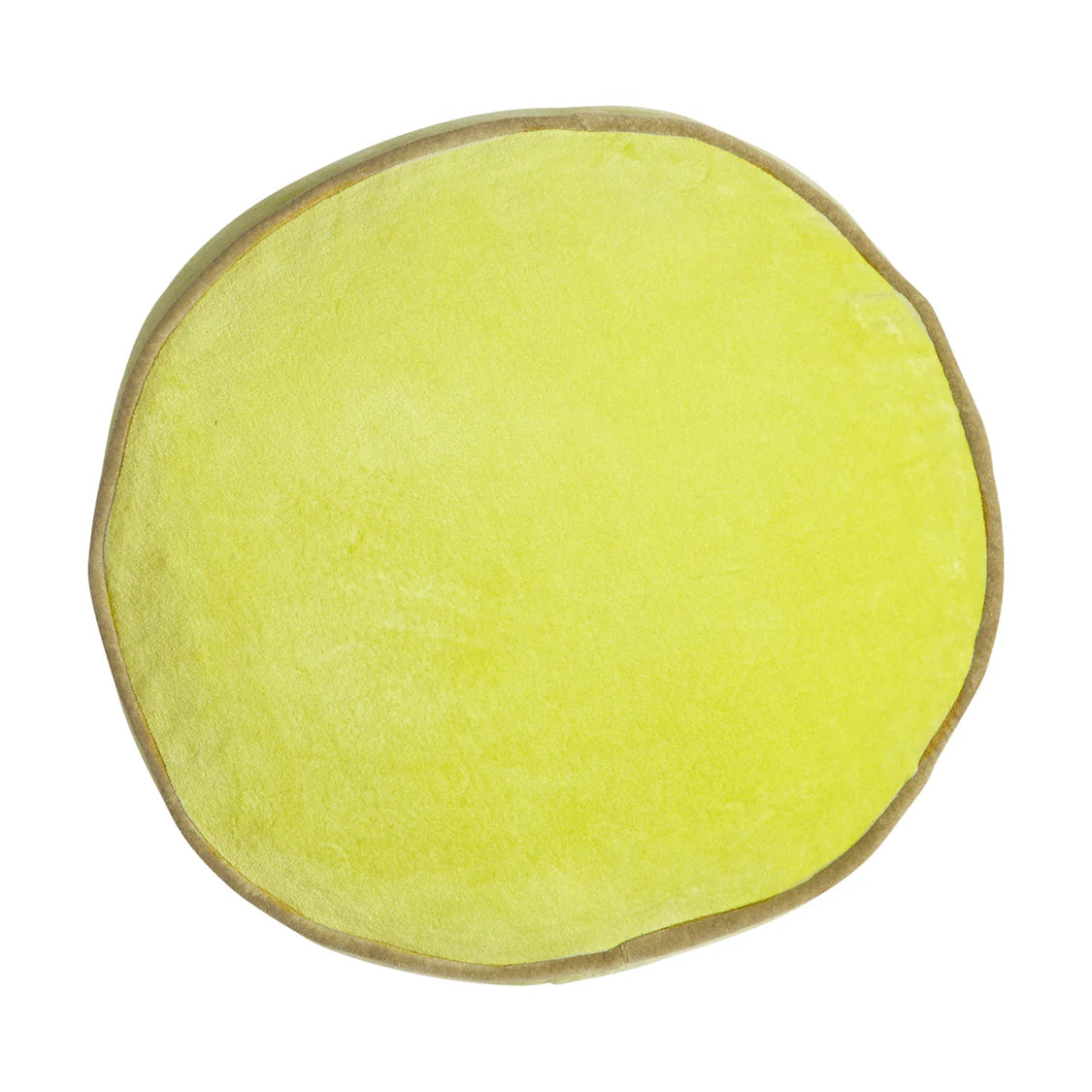 Castilo Round Velvet Cushion | Chartreuse