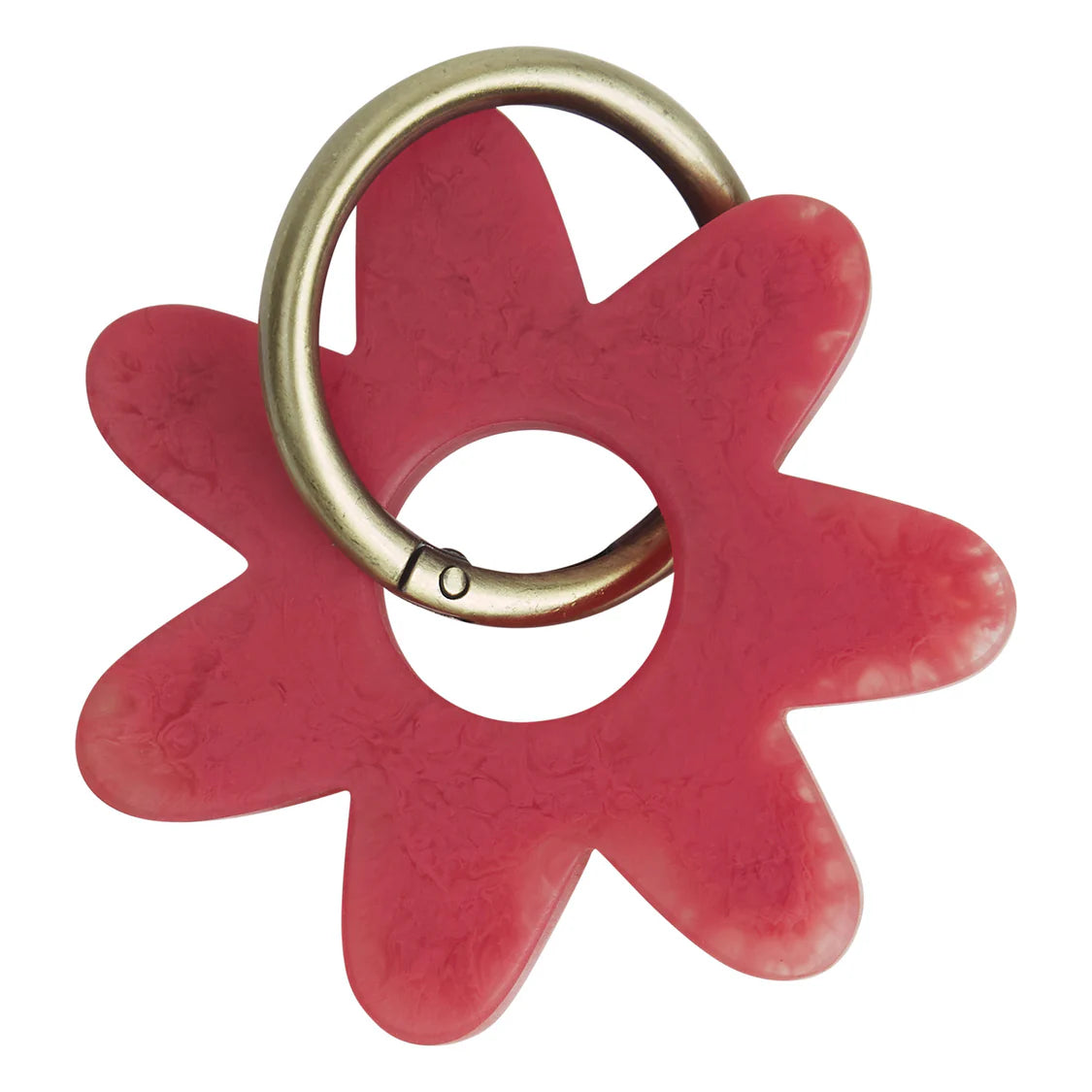 Whitney Key Ring | Raspberry