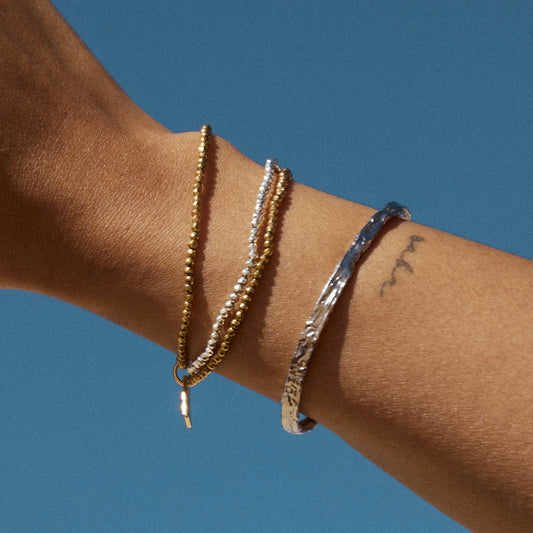 Helios Cuff Bracelet | Silver