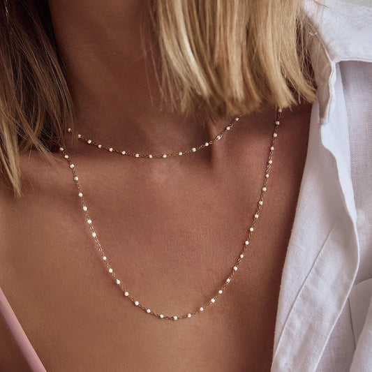 Peggy Necklace | Gold & Enamel