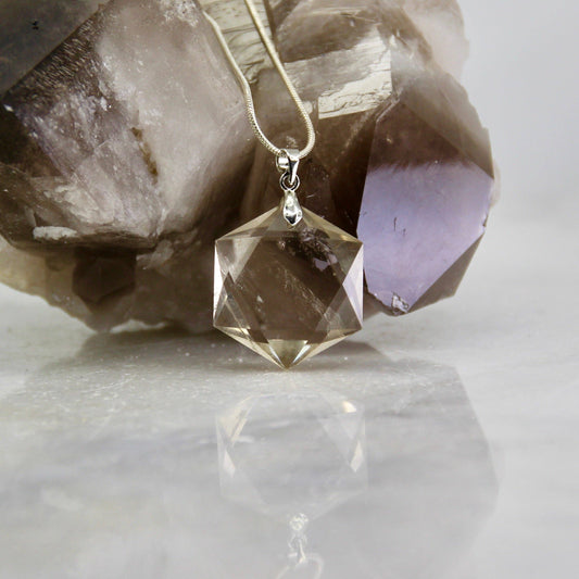 Nebula's Kiss Citrine Pendant