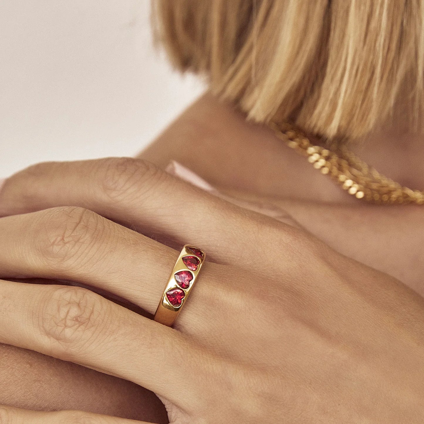 J'Adore Gold Ring | Red