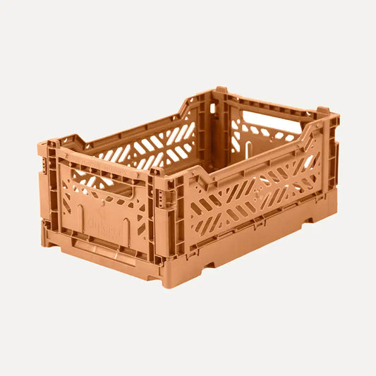 Aykasa Mini Tan Folding Cube Storage, Made in Turkey