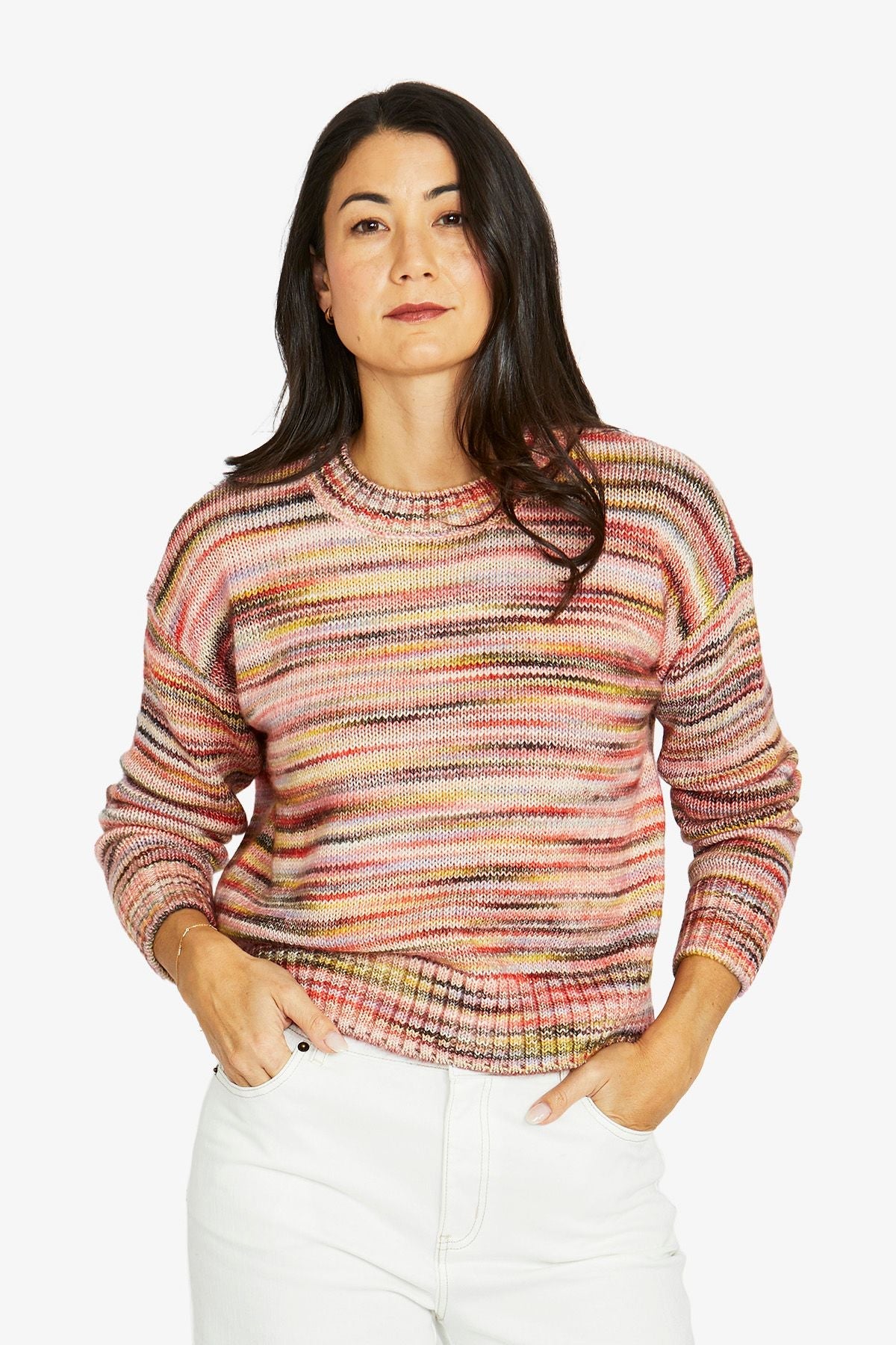 Colourmix Pullover | Coral Mix