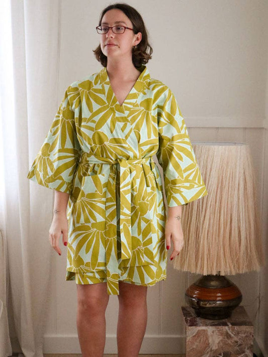 Margarita Short Robe | Mint