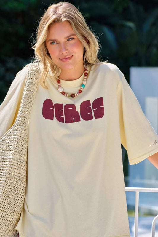Liv Oversized Tee | Sunny Tint Ceres Abstract