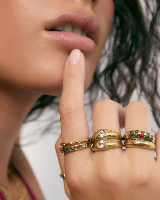 Quinn Gold Ring | Multi