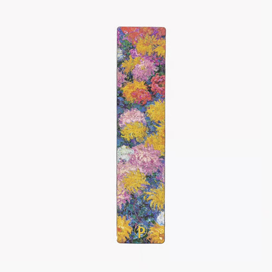 Double sided Bookmark | Monet’s Chrysanthemums