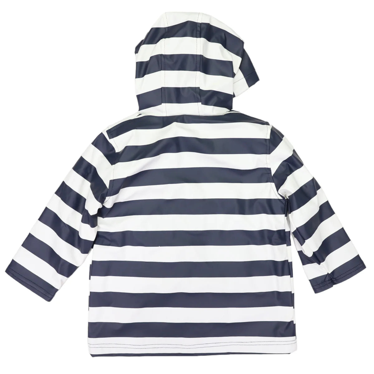 Striped Raincoat | Navy Stripe