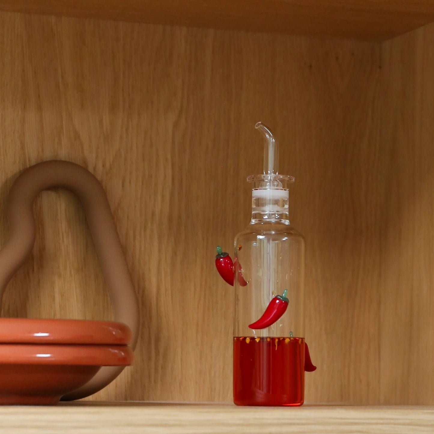 **COMING SOON** Gino Glass Oil Bottle | Red Chilli