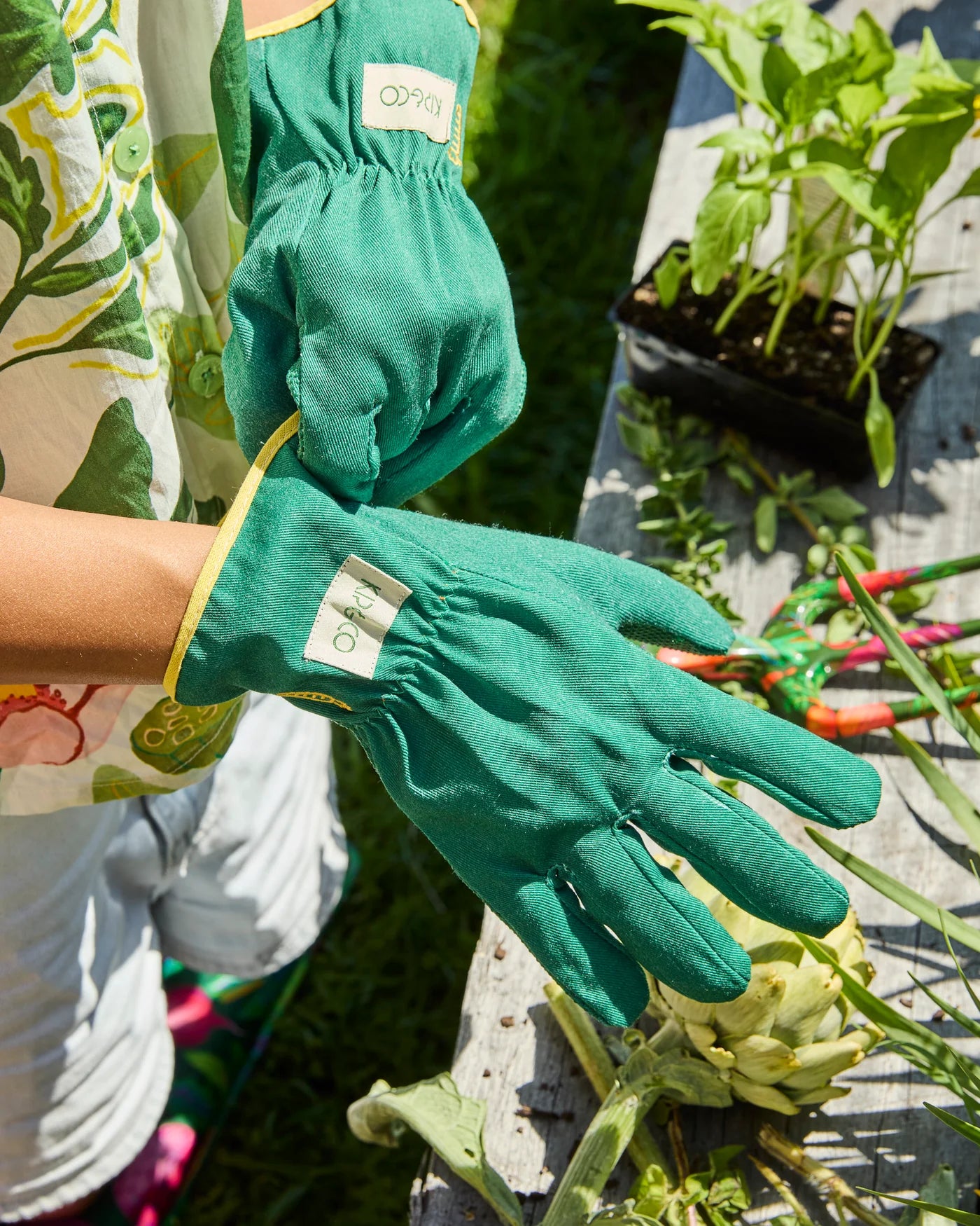 Garden Secateurs and Gloves Set | Follow The Sun Yellow