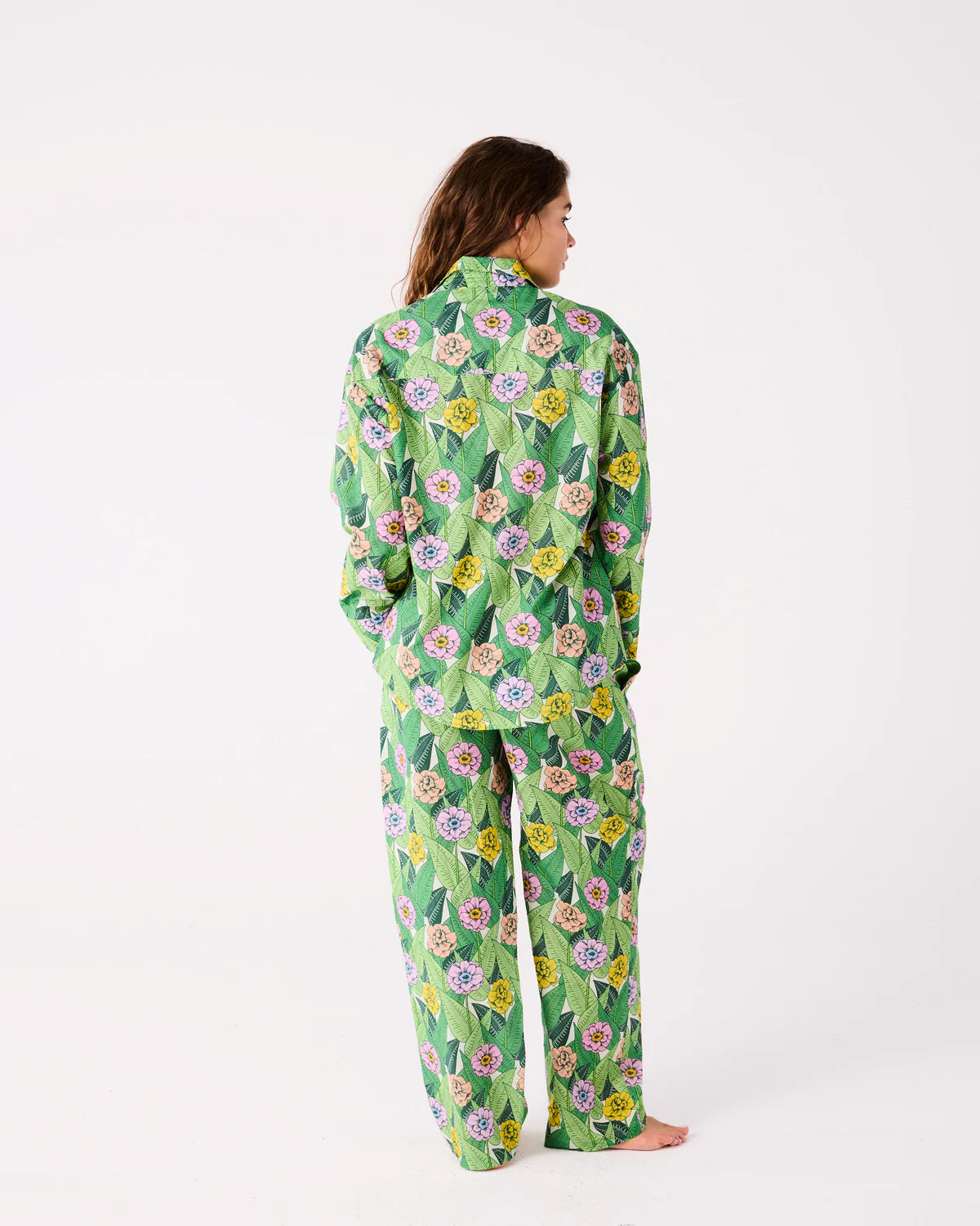 Adult Cotton Long Sleeve Shirt and Pant Pyjama | In Bloom