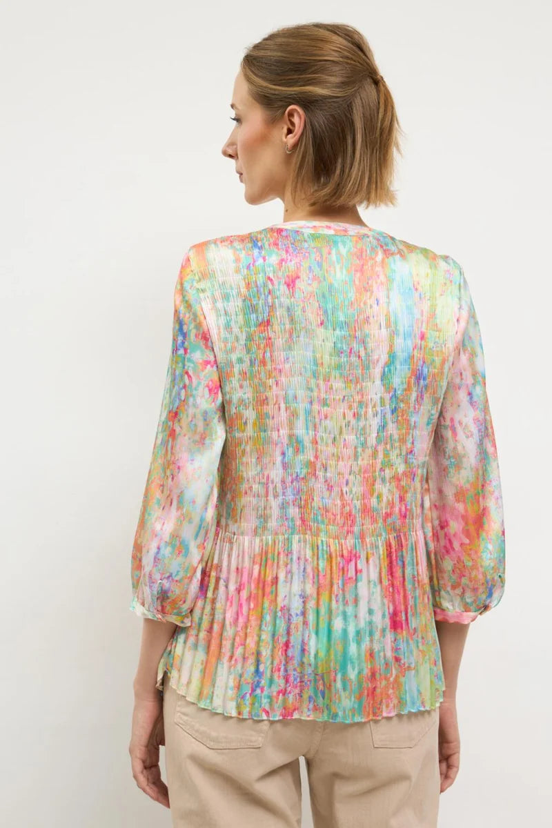 Cidro Blouse | Aqua Multi