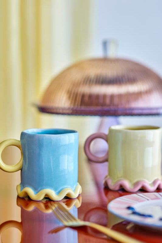Polly Mug Set of 2 | Multi Stoneware