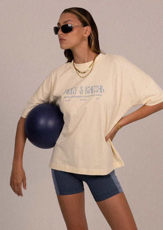 Pinky & Kamal Logo Tee | Cream