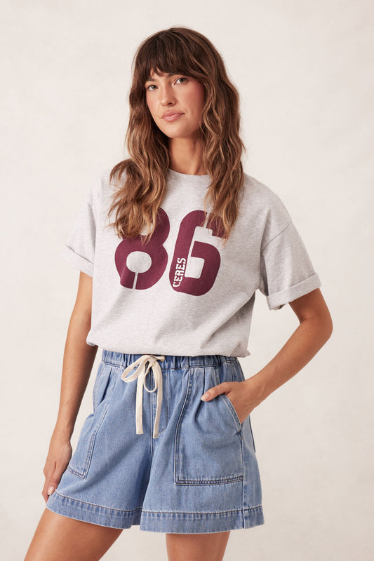 Darcy Relaxed Short | Mid Blue Wash