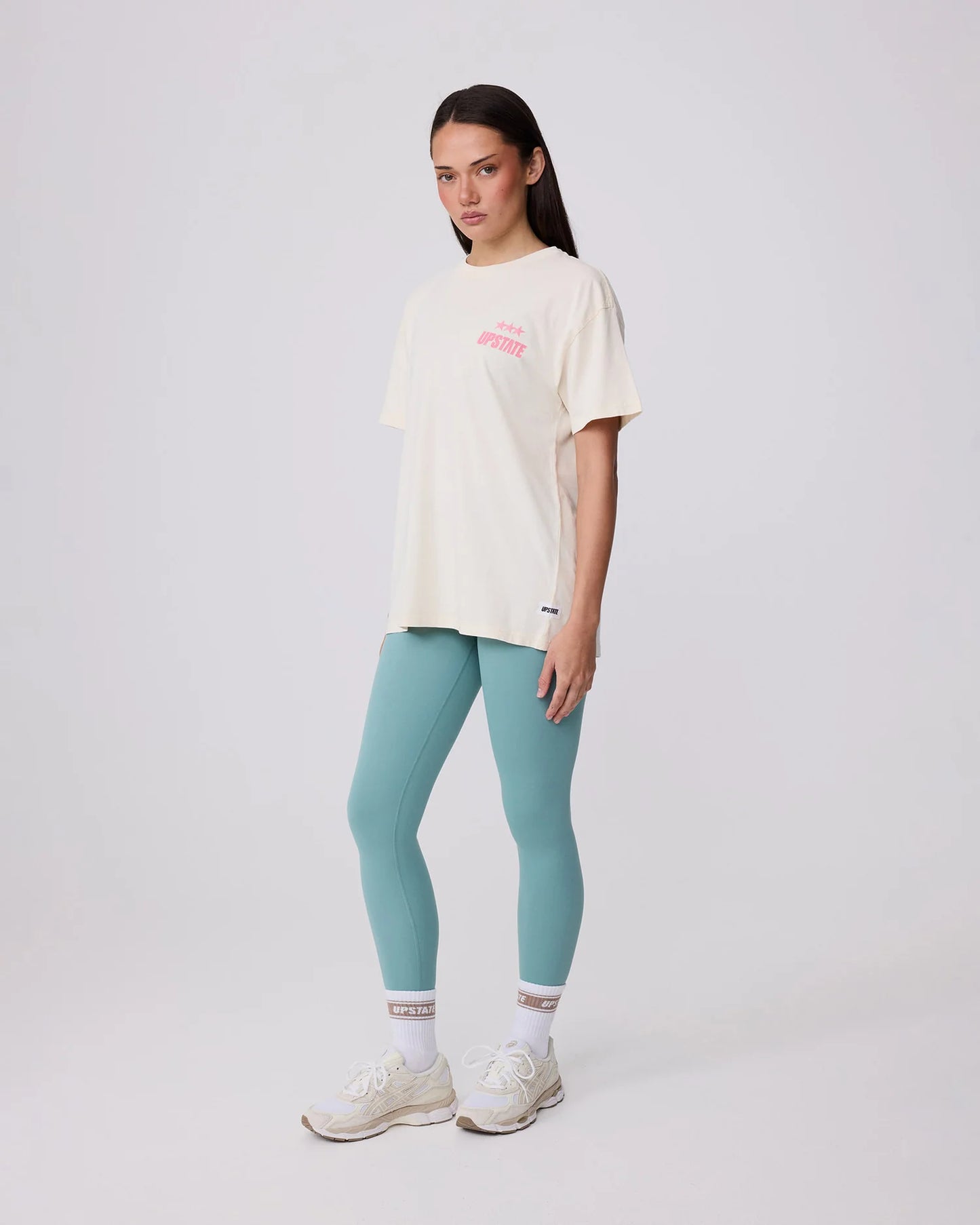 Upstate Sport Thrive Tee | Washed Turtle Dove