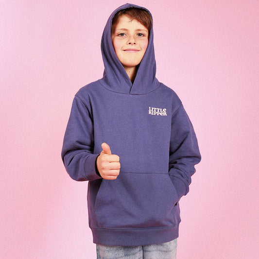 Little Ripper Kids Slang Hoodie in Navy