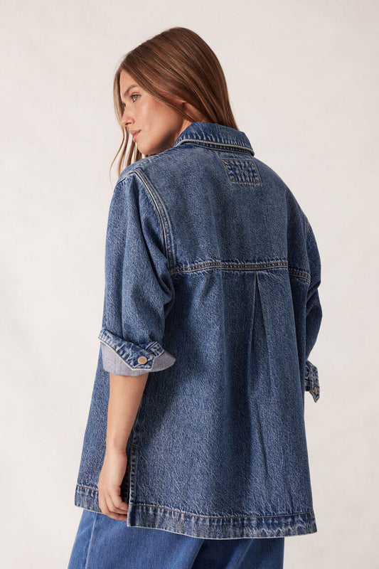Goldie Longline Denim Shacket