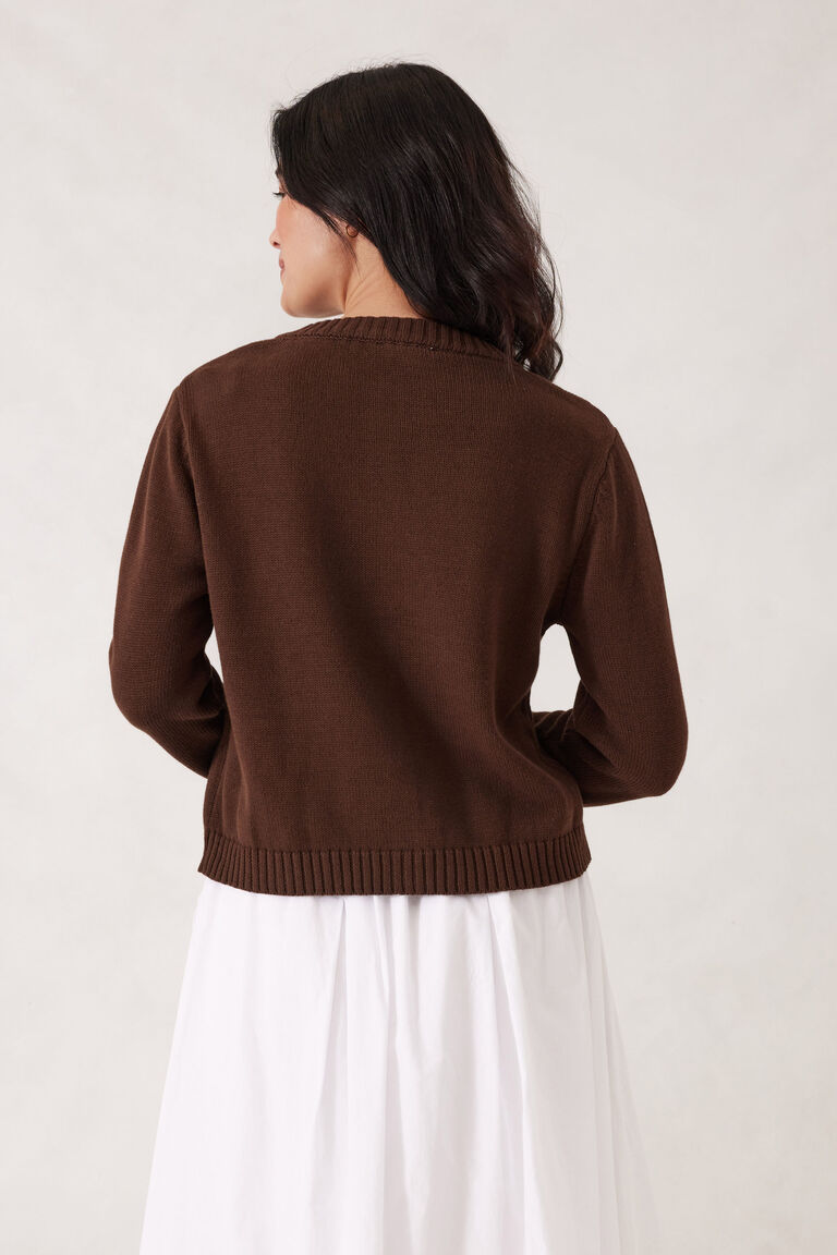 Nelly Cardigan | Chocolate