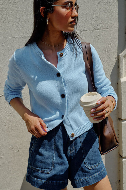 Nelly Cardigan | China Blue