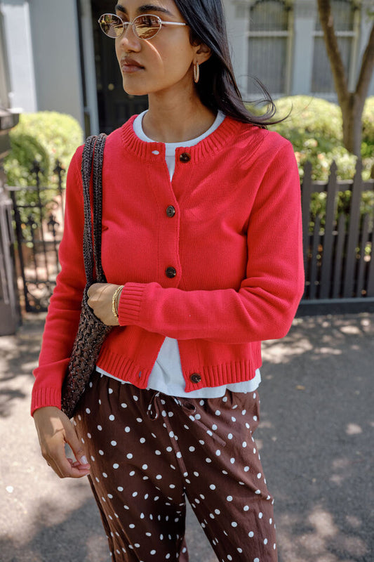 Nelly Cardigan | Fiery Red