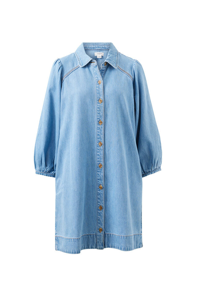 Lenny Mini Dress | Vintage Blue