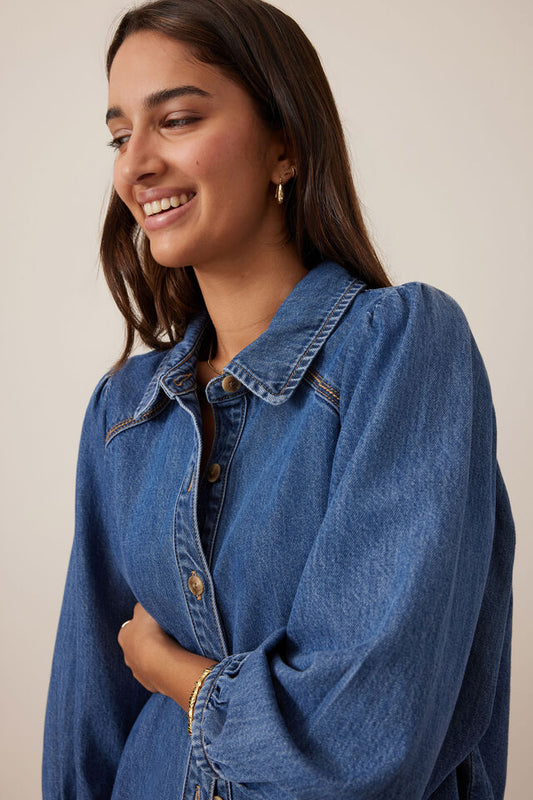 Lenny Shirt | Fresh Indigo