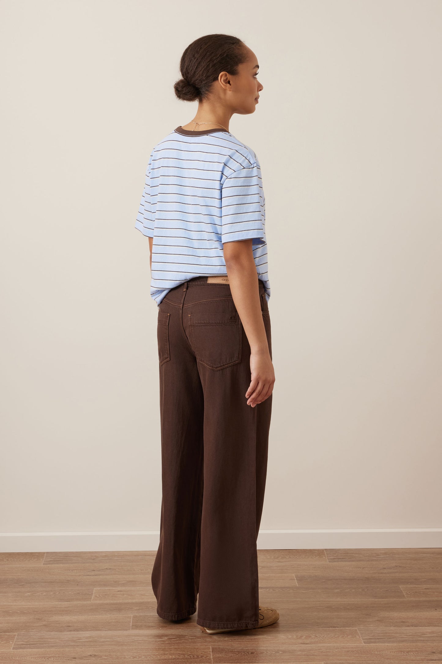 Willow Soft Wide Leg Jean | Chocolate