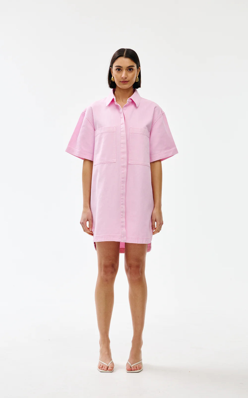 Freya Dress | Blush Wash Denim