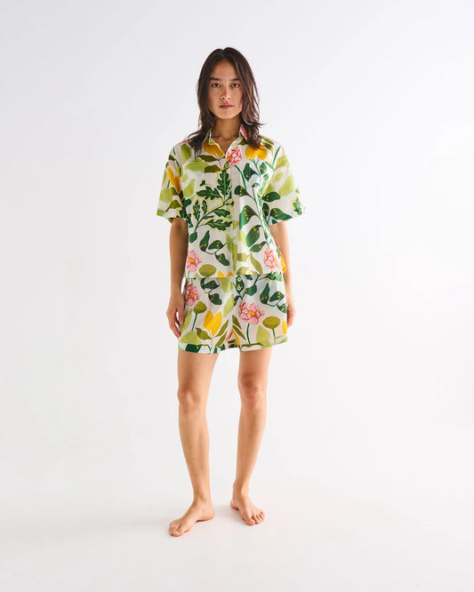 Short Sleeve Shirt and Short Pyjama Set | Wander