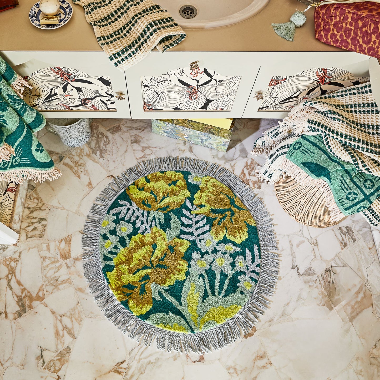 Margot Round Bath Mat