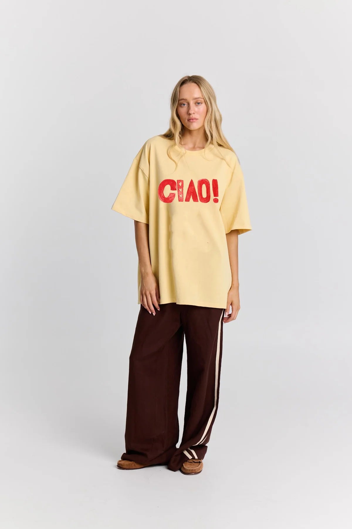 Ciao Boyfriend Tee | Yellow