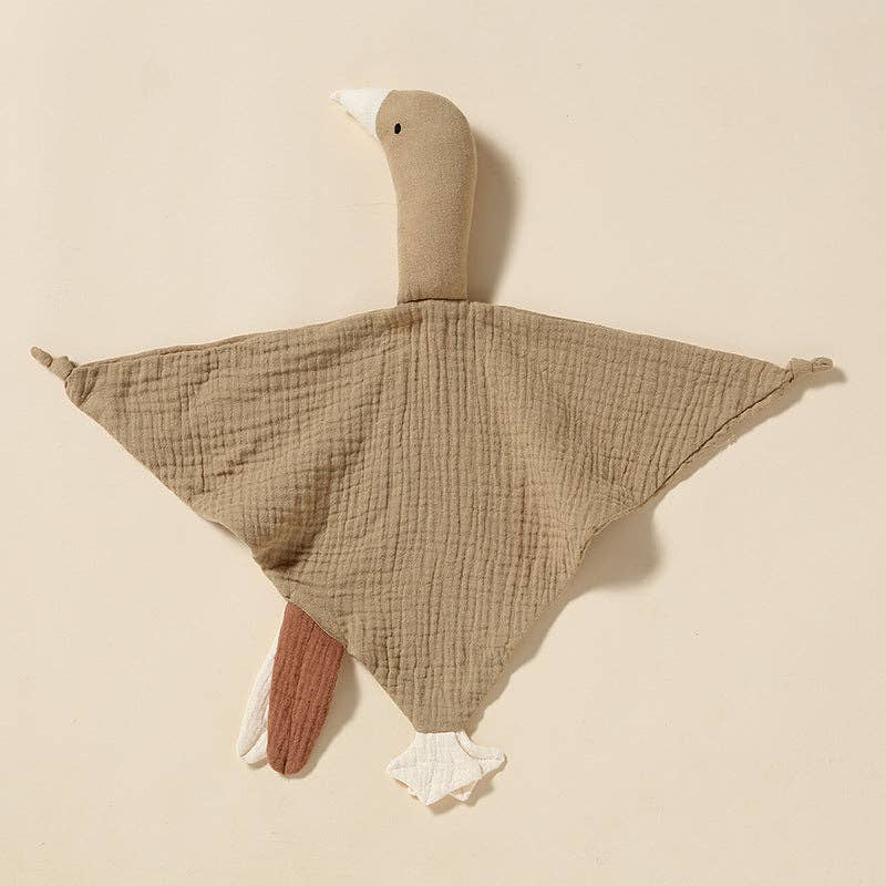 **LANDING SOON** Goose Comforter Baby Security Blanket - Sandrift