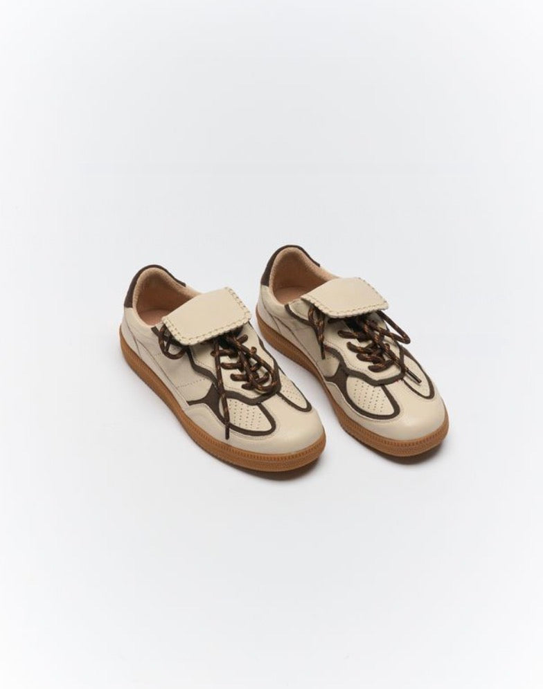 Falcon Sneaker | Chocolate & Beige